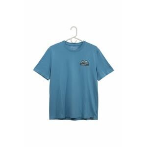 Eddie Bauer Men's Graphic T-Shirt Blue Expedition Mountain Large L